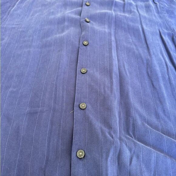 Tommy Bahama Men's Blue Short Sleeve Shirt - Picture 2 of 6